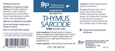 Thymus Sarcode (Nspc0127 Thymus Sarcode)